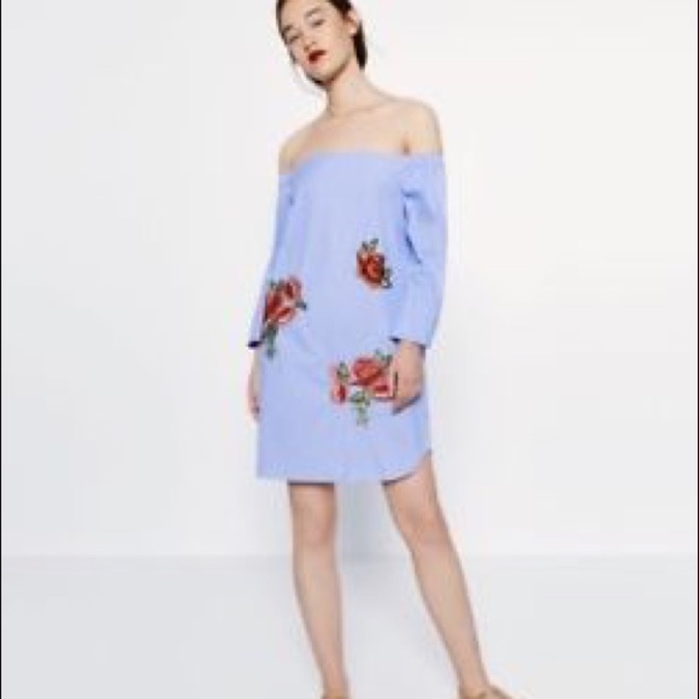 Zara Embroidered Dress